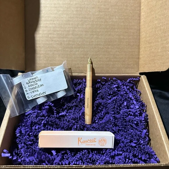 Kaweco Calligraphy Pen with 5 Laban inks New Never been used - Picture 5 of 7